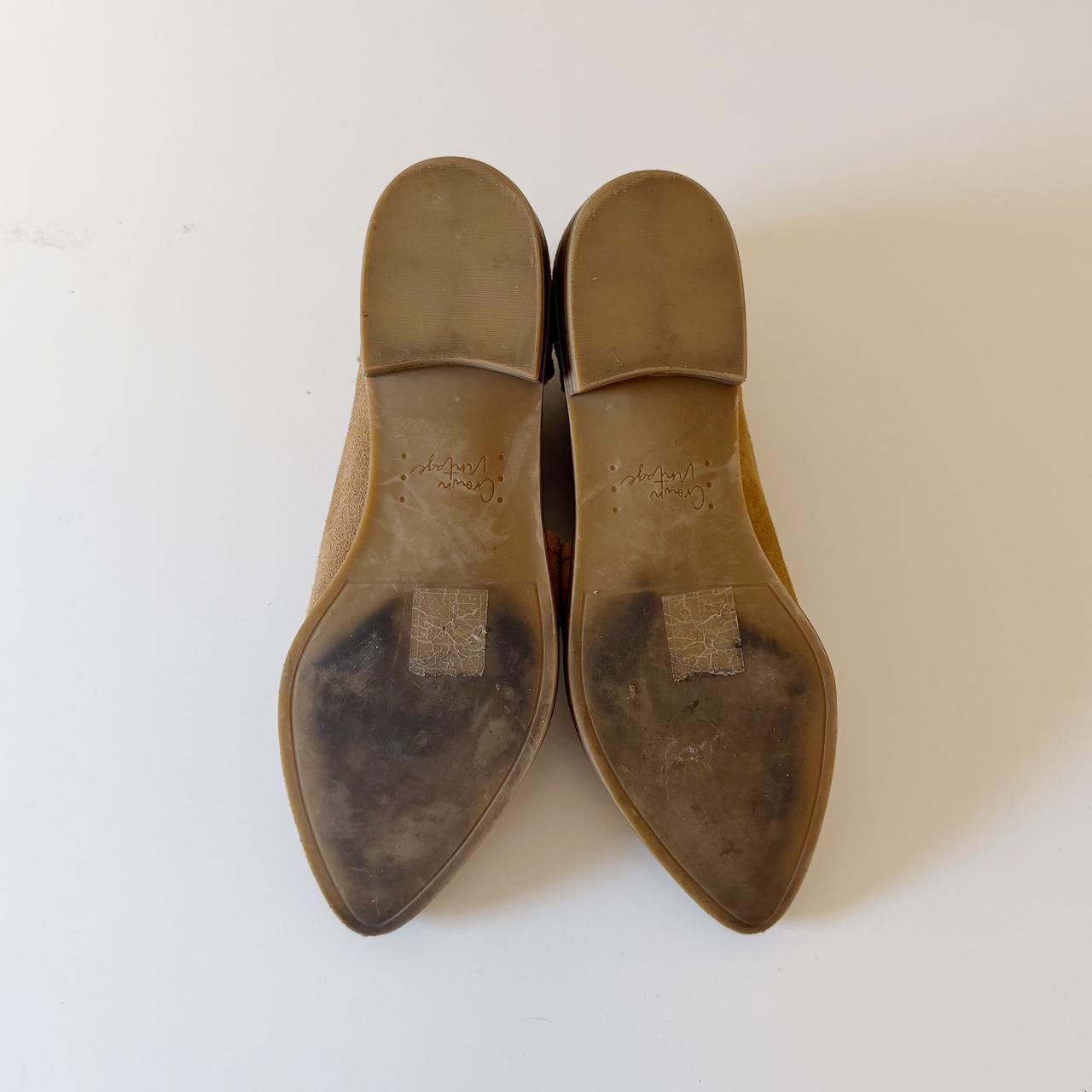 Crown Vintage Shay Suede D’Orsay Flat Ankle Boot Size 6.5