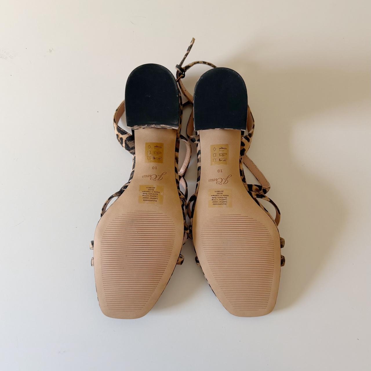 J. Crew Odette Strappy Sandals in Leopard Suede NWOT Size 10