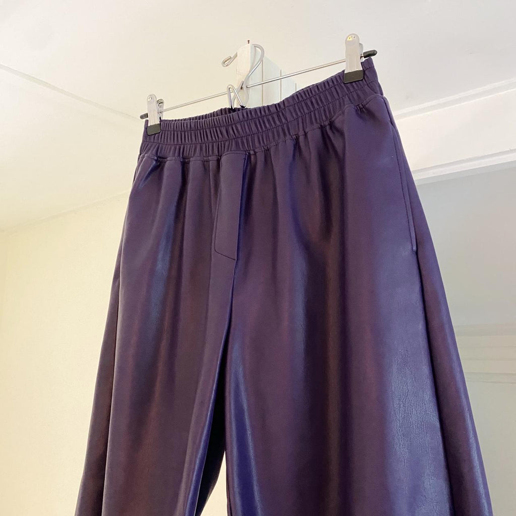 Angela Mele Milano Vegan Leather Bermuda Shorts NWT Size M