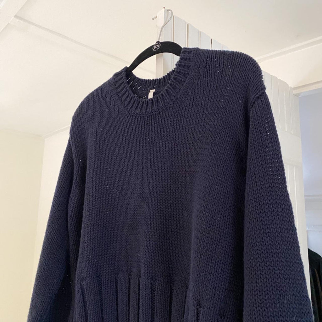 MJ. Watson Chunky Cotton Wide Sleeve Pullover Sweater Size S