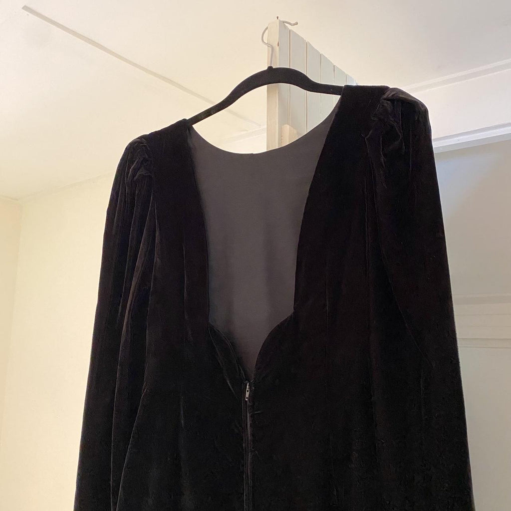 Moda Int’l Vintage 80s Velvet Backless Dress Size 4