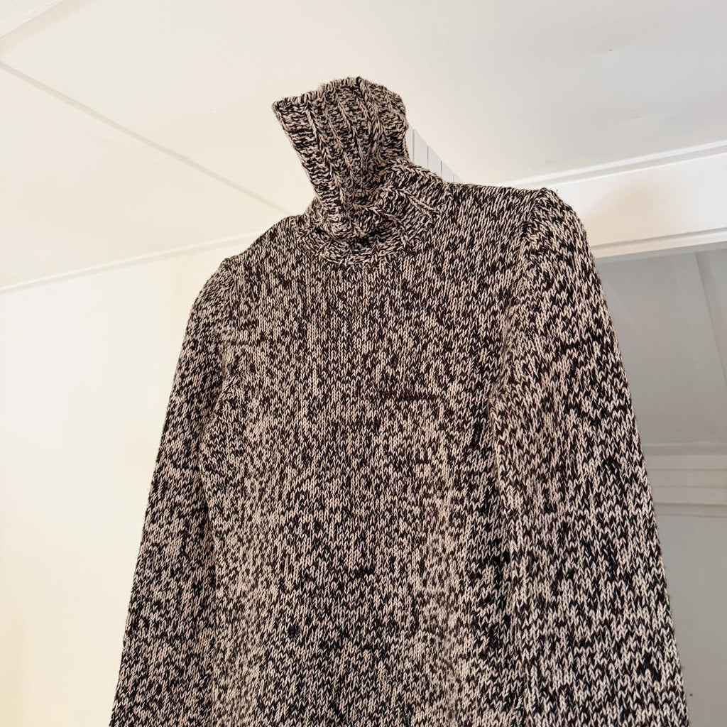 Gap Vintage Y2K Lambs Wool Marled Knit Turtleneck Sweater Size S