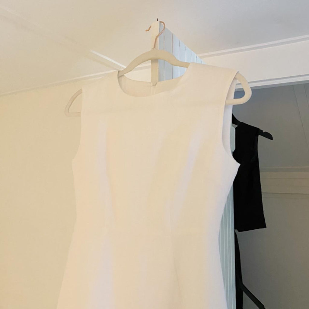 Jude Linen Ruffle Hem Mini Dress Size 1 NWT