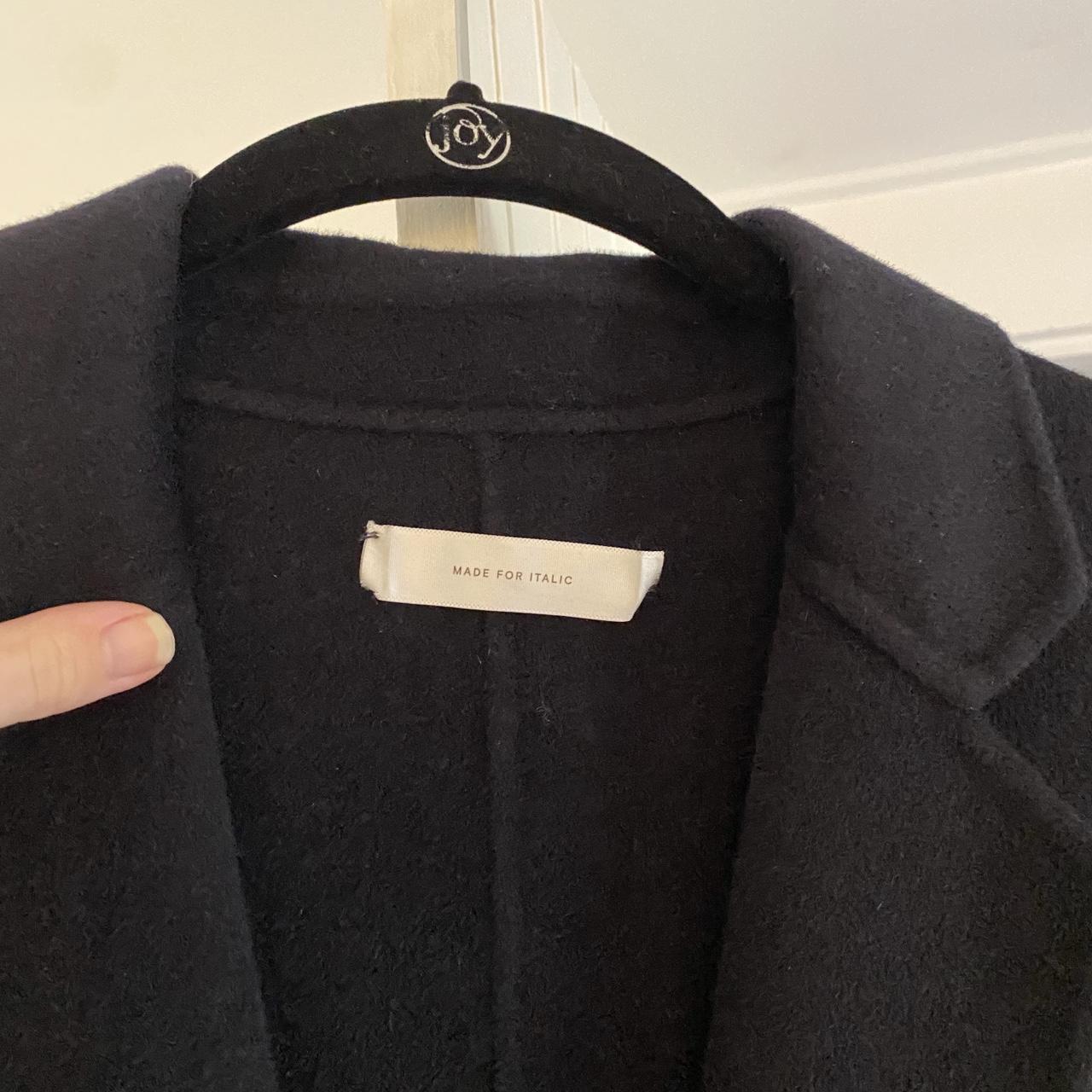 Italic Wool Cashmere Cocoon Coat Size S