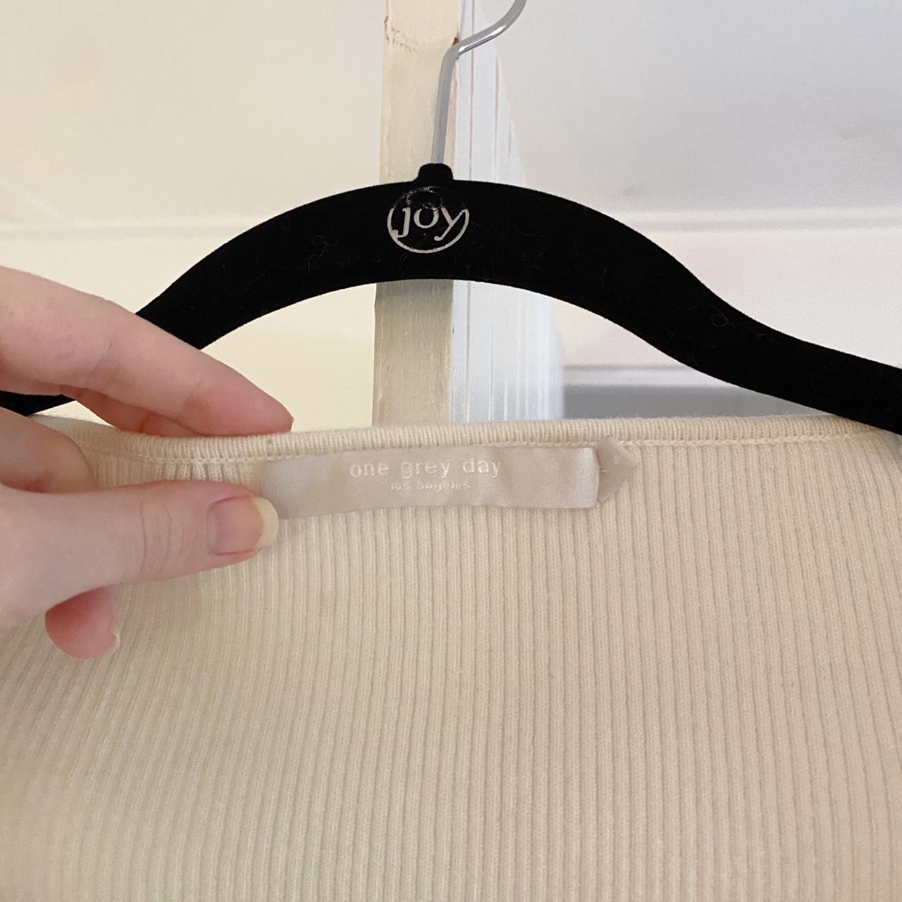 One Grey Day Seville Sweetheart Neck Knit Bodysuit Size S