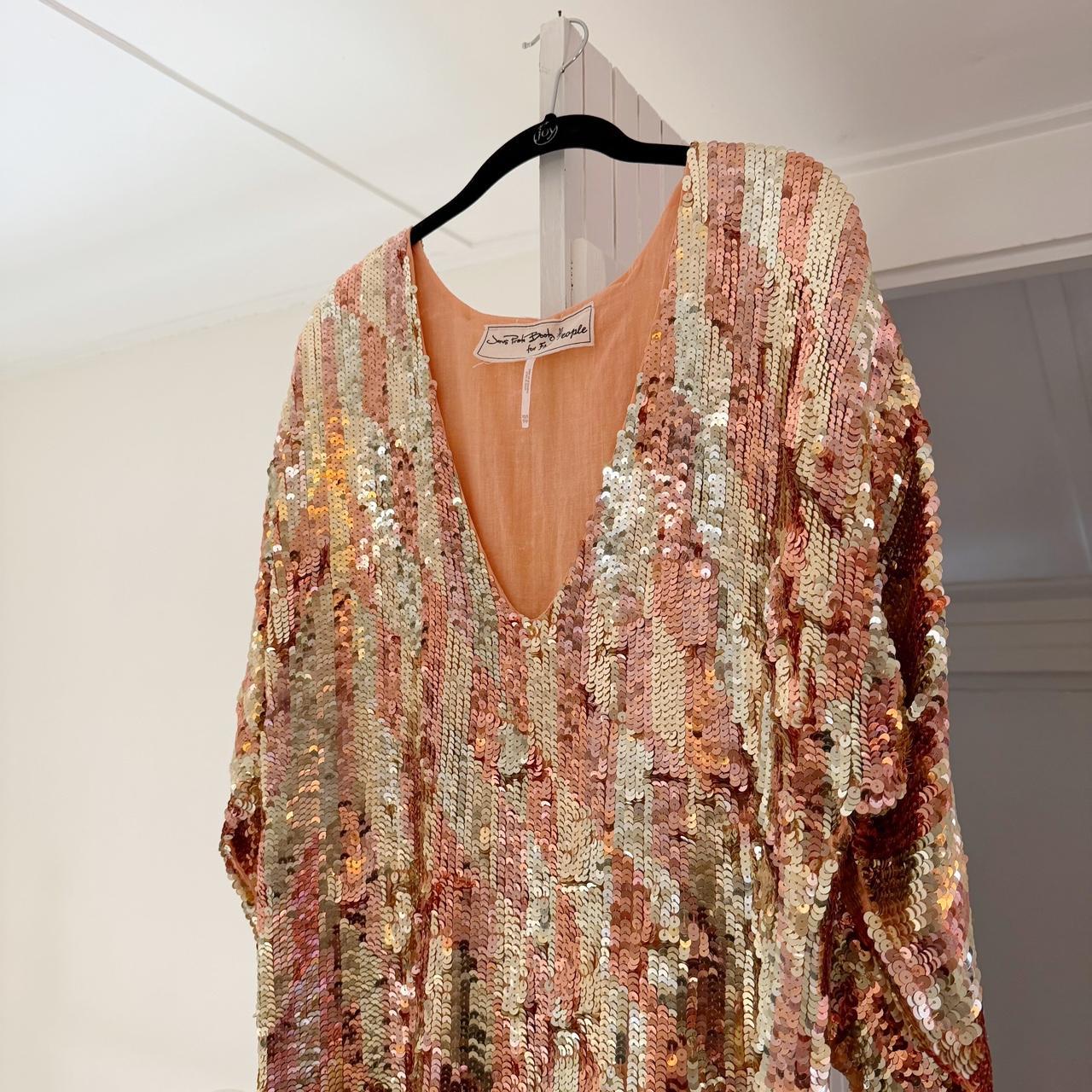 Jen’s Pirate Booty Boombox Sequin Mini Dress in Checkered Sunset Size XS/S