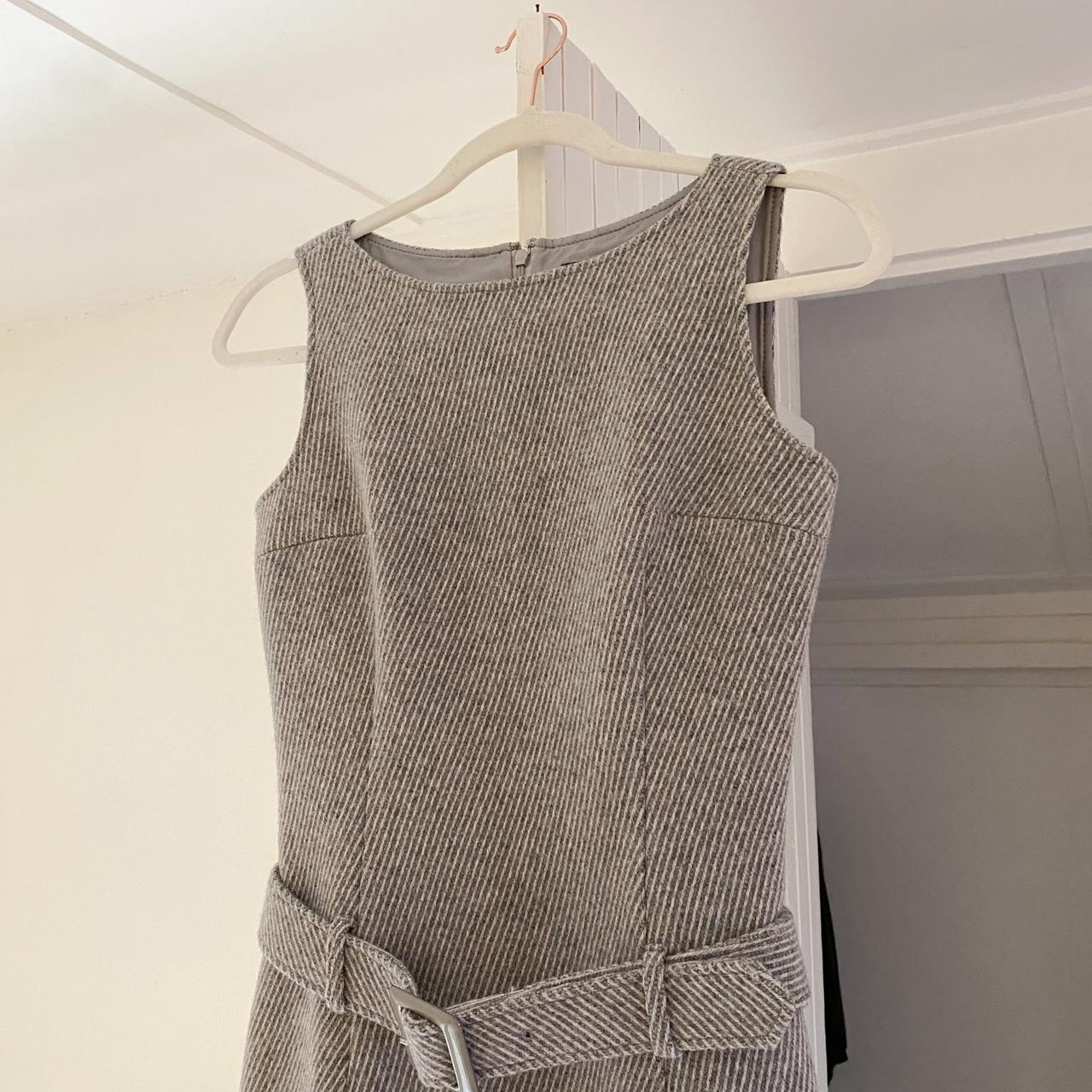 Queens Court Wool Knit Belted Drop Waist Mini Dress Size 1