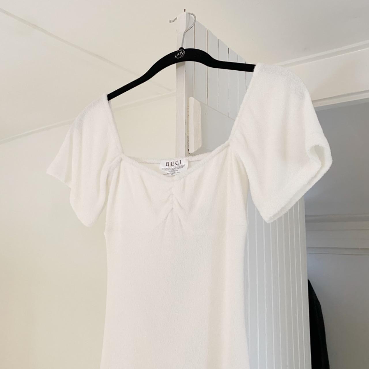 Buci NYC Orchard Terrycloth Mini Dress White Size XS