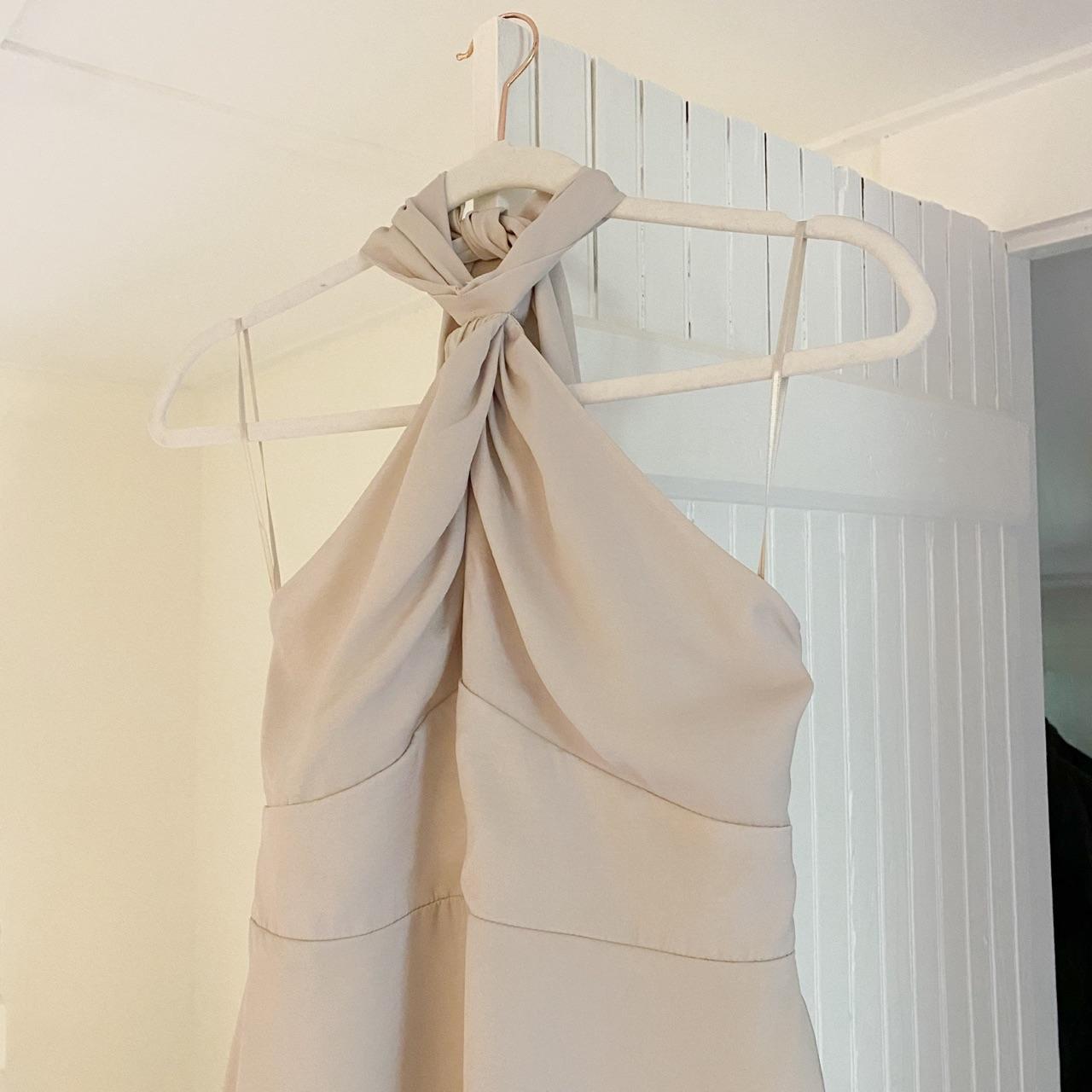 Banana Republic Satin Keyhole Halter Top in Selenite NWT Size 0