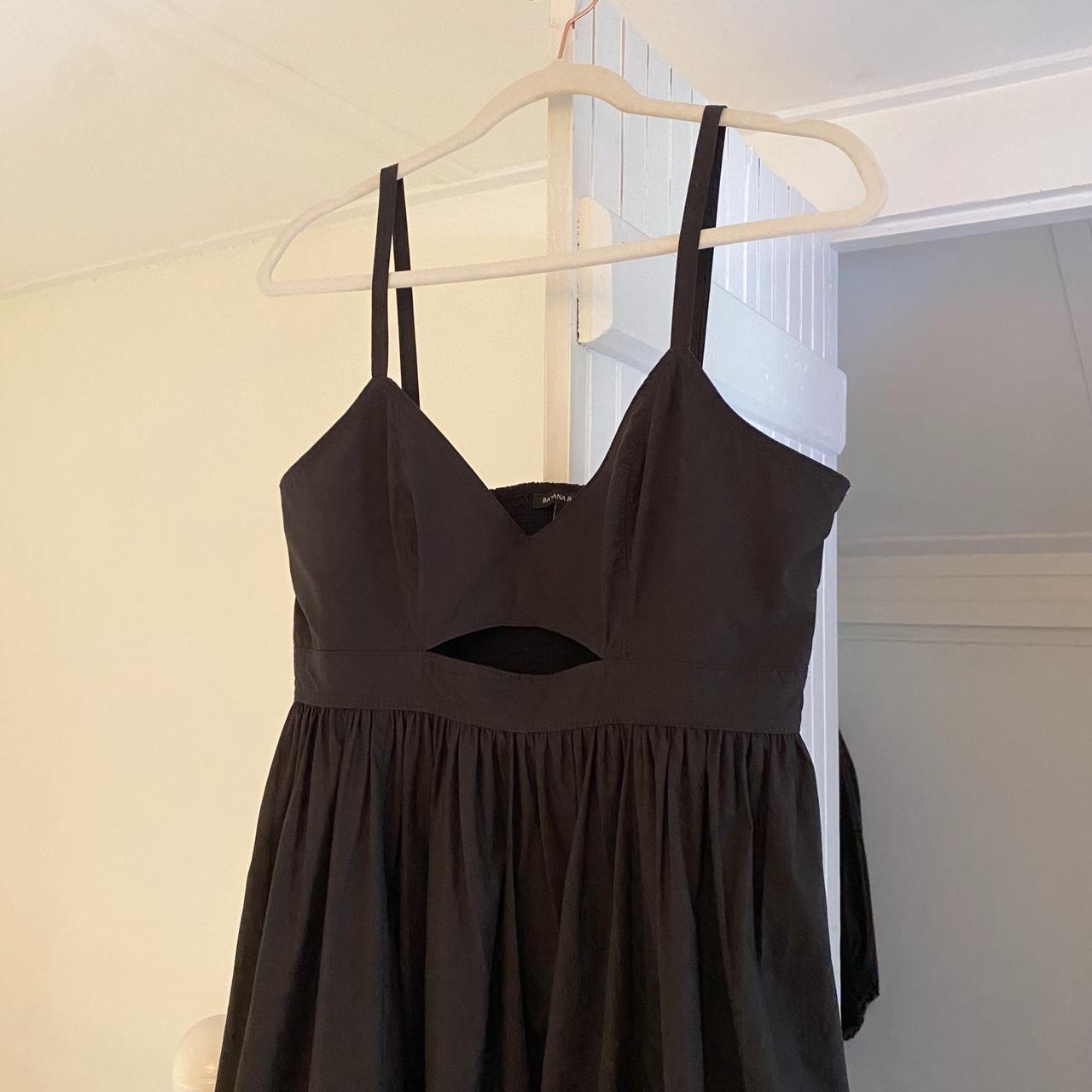 Banana Republic Isa Cotton Poplin Midi Dress in BR Black Size 8