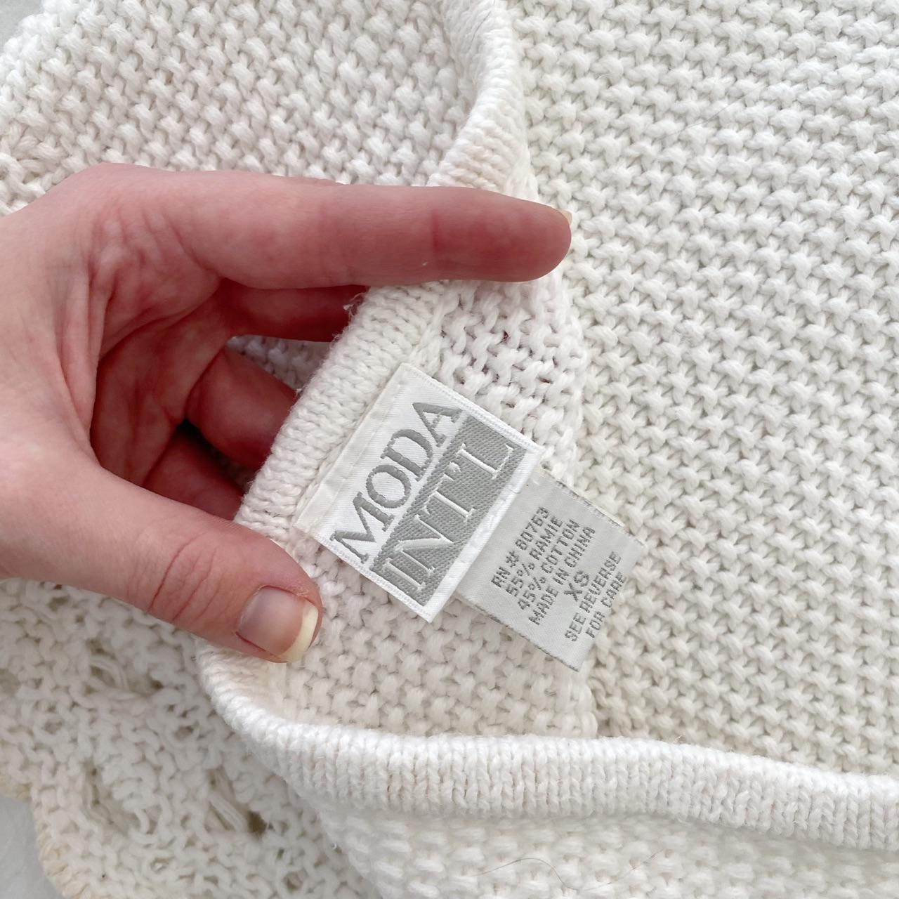 Moda Int’l Vintage 90s Crochet Knit Halter Top Size XS