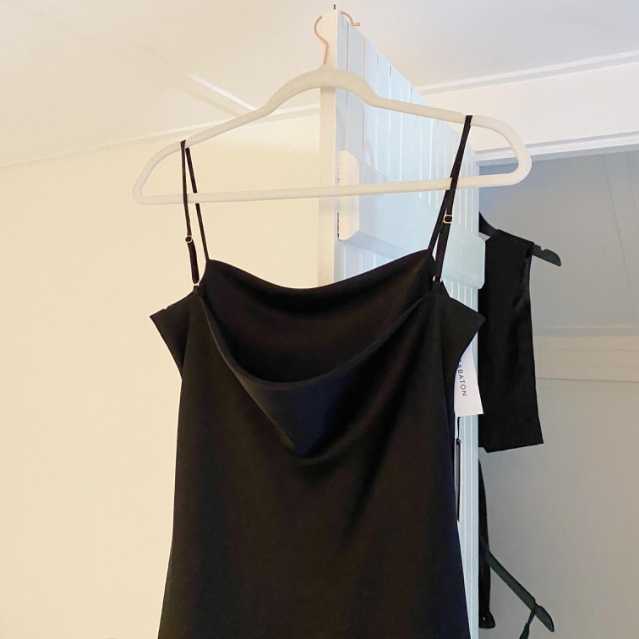 Babaton / Aritzia Encore Satin Mini Slip Dress in Black NWT Size XS