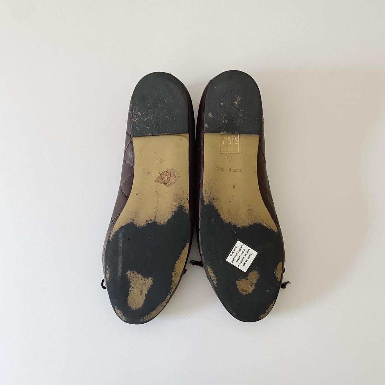 Pretty Ballerinas Rosario Quilted Leather Ballet Flats Size 39