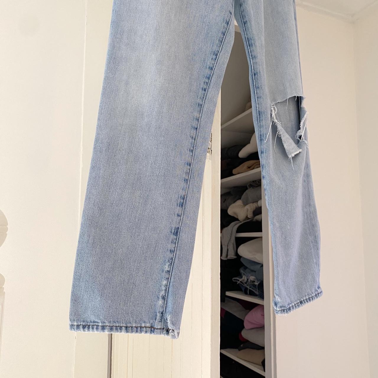 Citizens of Humanity McKenzie Distressed Curved Straight Jeans Blazing Star 24