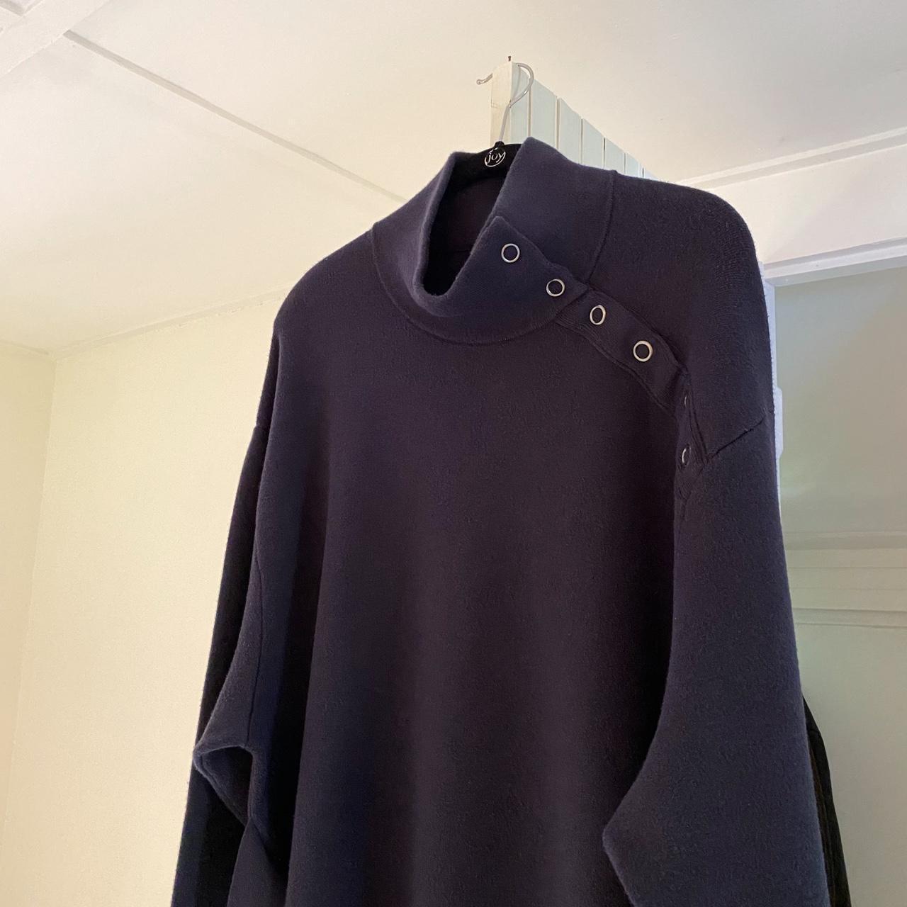 Moth / Anthropologie Tie Waist Mock Neck Poncho Sweater Size M