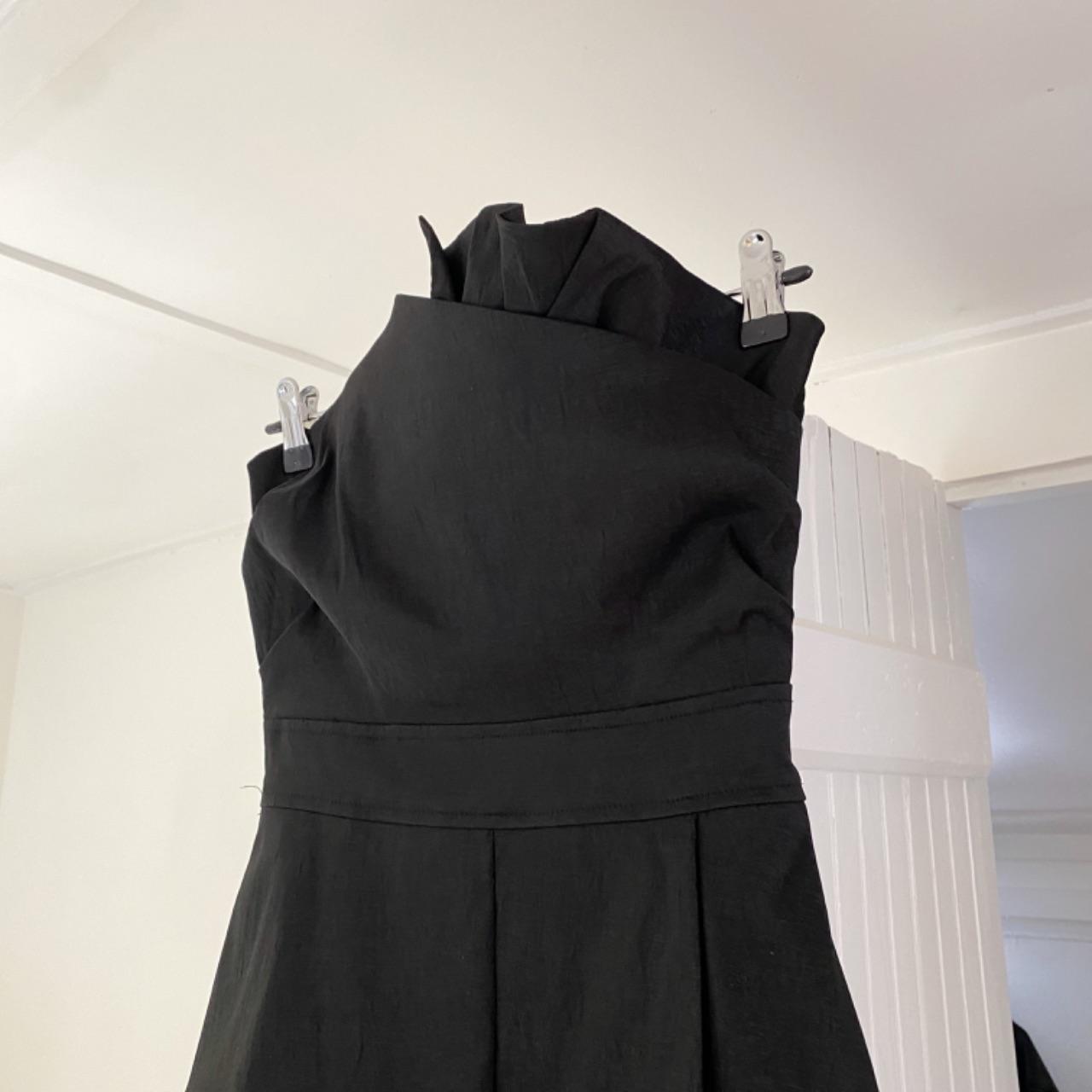 Alyn Paige Vintage Y2K Asymmetric Fringe Hem Strapless Mini Dress Size 5/6