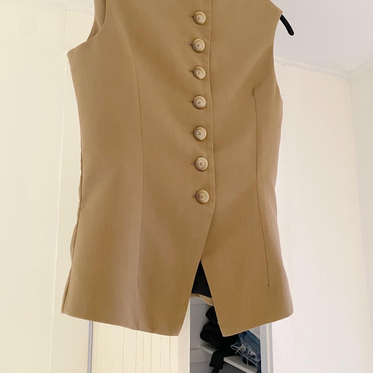 Sloan The Sculpted Vest in Tan Size 1