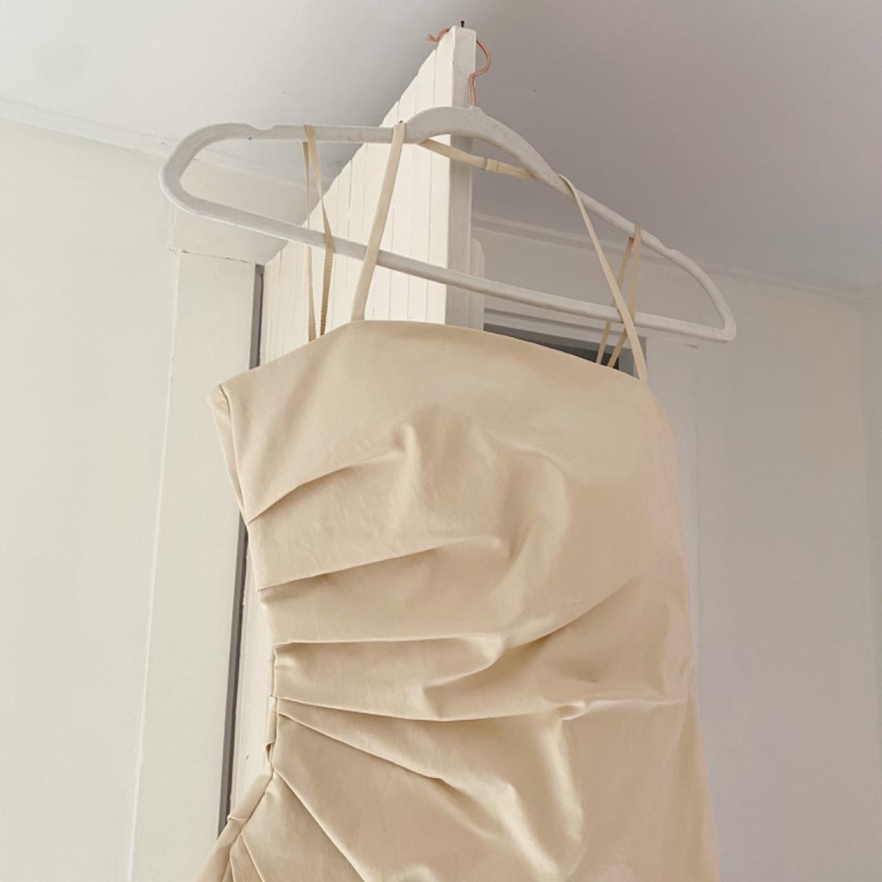 A.L.C. Charlotte Sateen Halter Top in Beige NWT Size 0