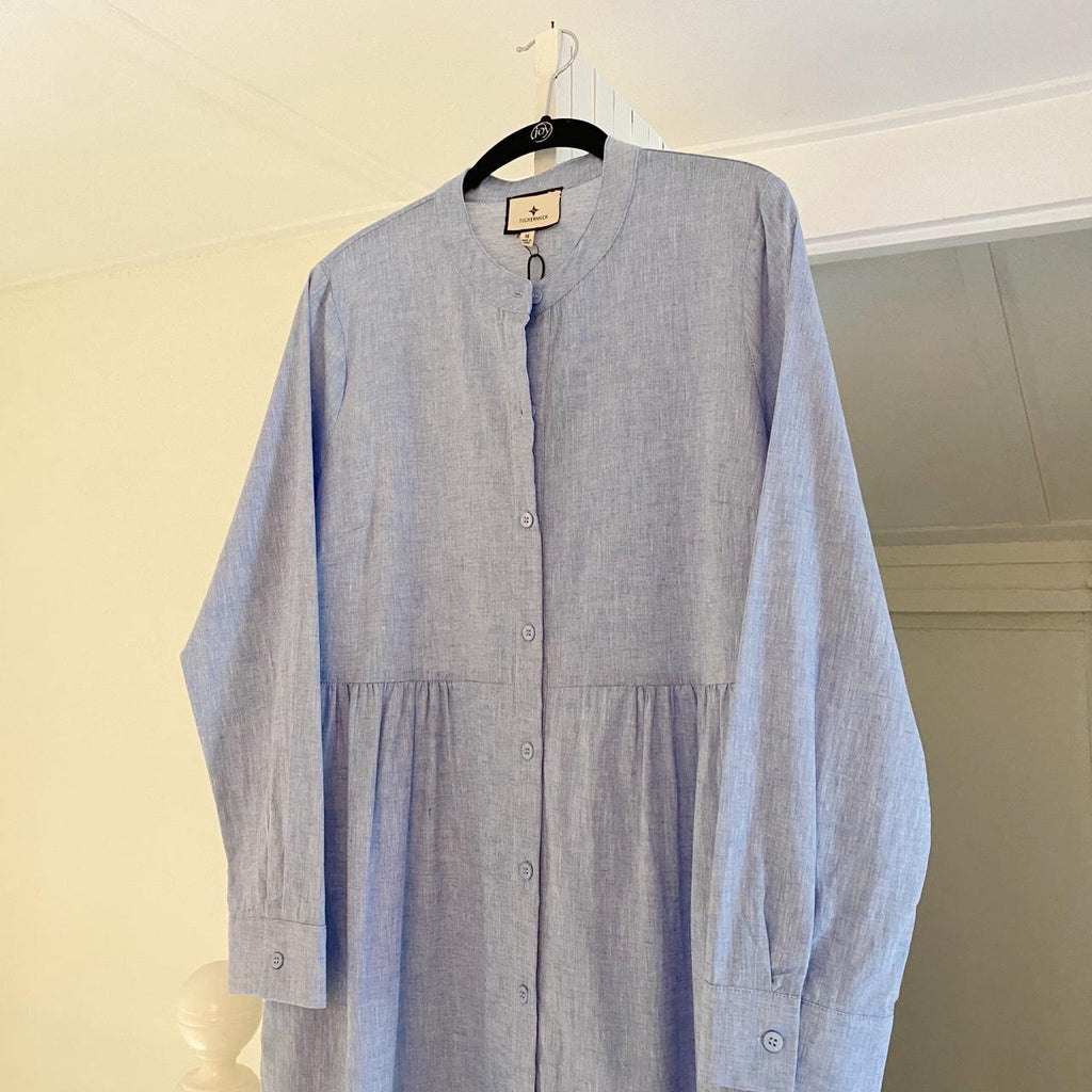 Tuckernuck Lydell Chambray Maxi Shirt Dress NWT Size M