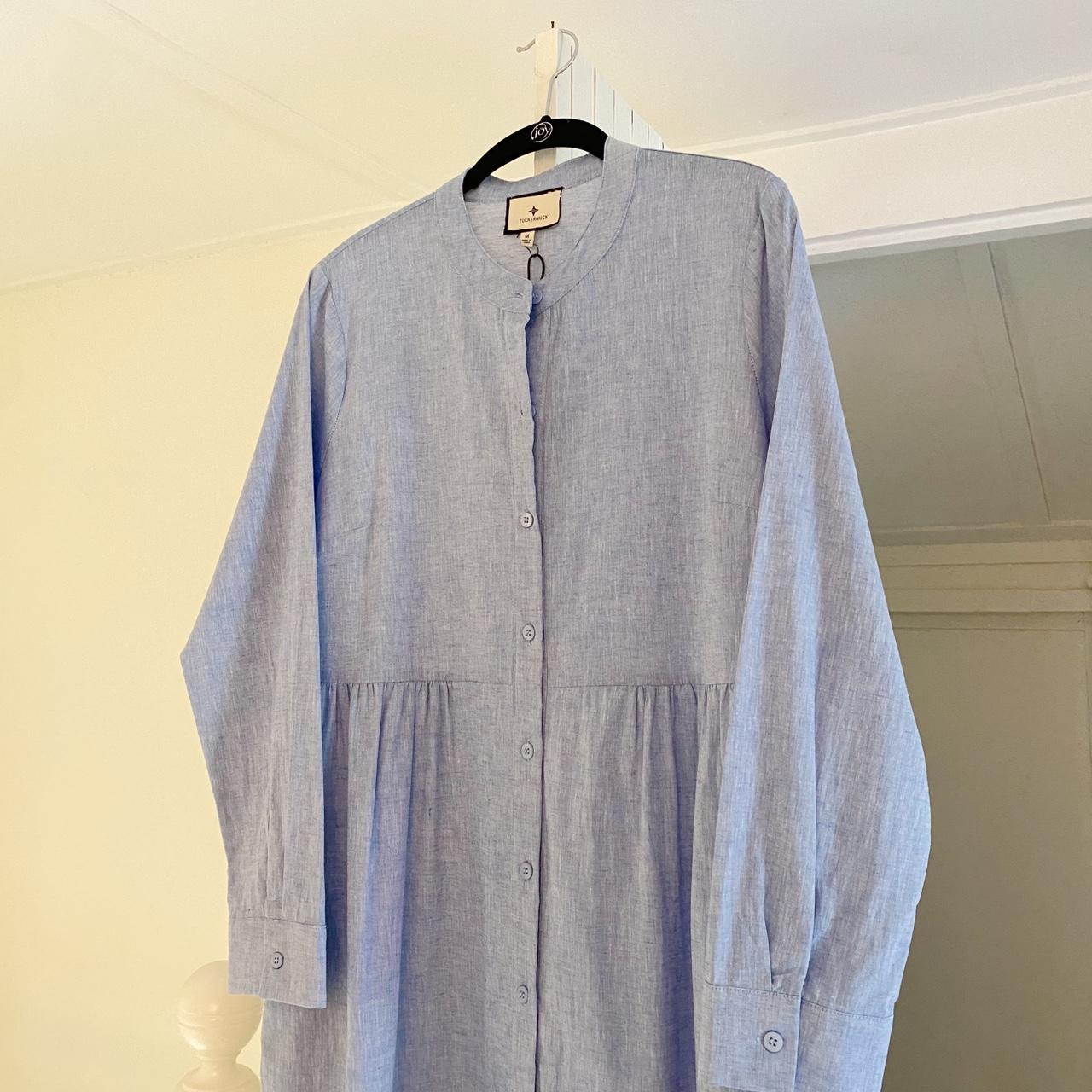 Tuckernuck Lydell Chambray Maxi Shirt Dress NWT Size M
