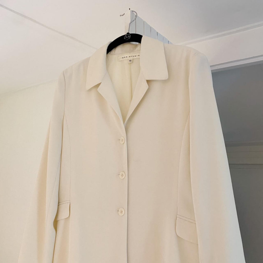Max Studio Vintage 90s Longline Blazer Jacket Size 9/10
