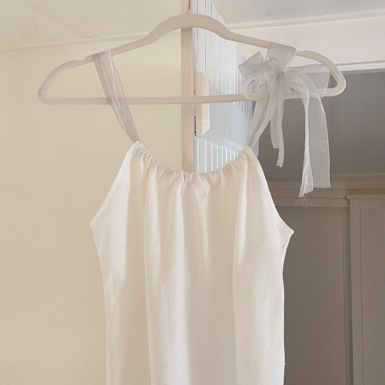 Divertimento Organza Strap Linen Tunic Top Size 1