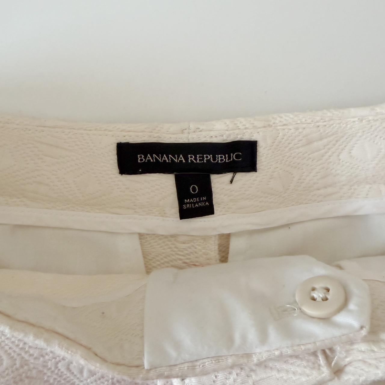 Banana Republic Jacquard Diamond Weave Mini Chino Shorts Size 0