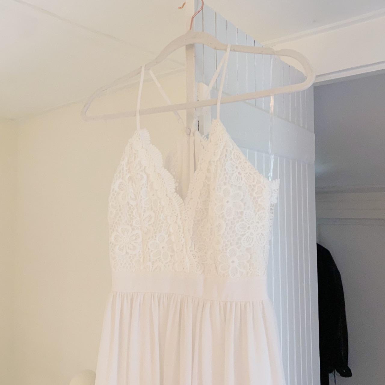 No Boundaries Crochet Trim Sheer Maxi Dress Size S