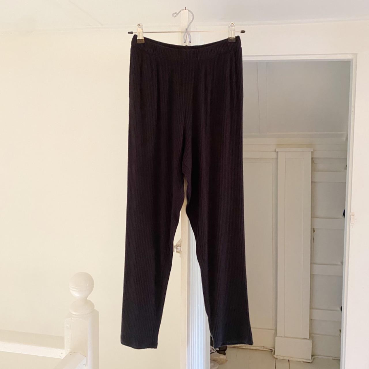 Cosabella Molly Modal Rib Knit Pajama Set in Black Size S