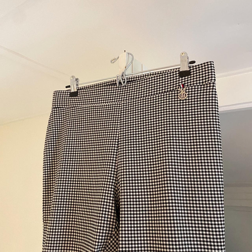 Tommy Hilfiger Gingham Cropped Pant Size M
