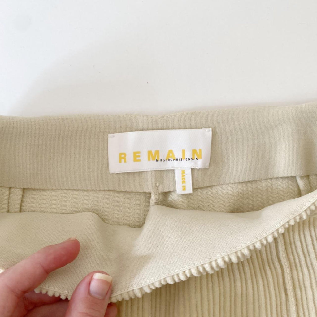 Remain Birger Christensen Floral Corduroy Pants in Wood Ash Size 4