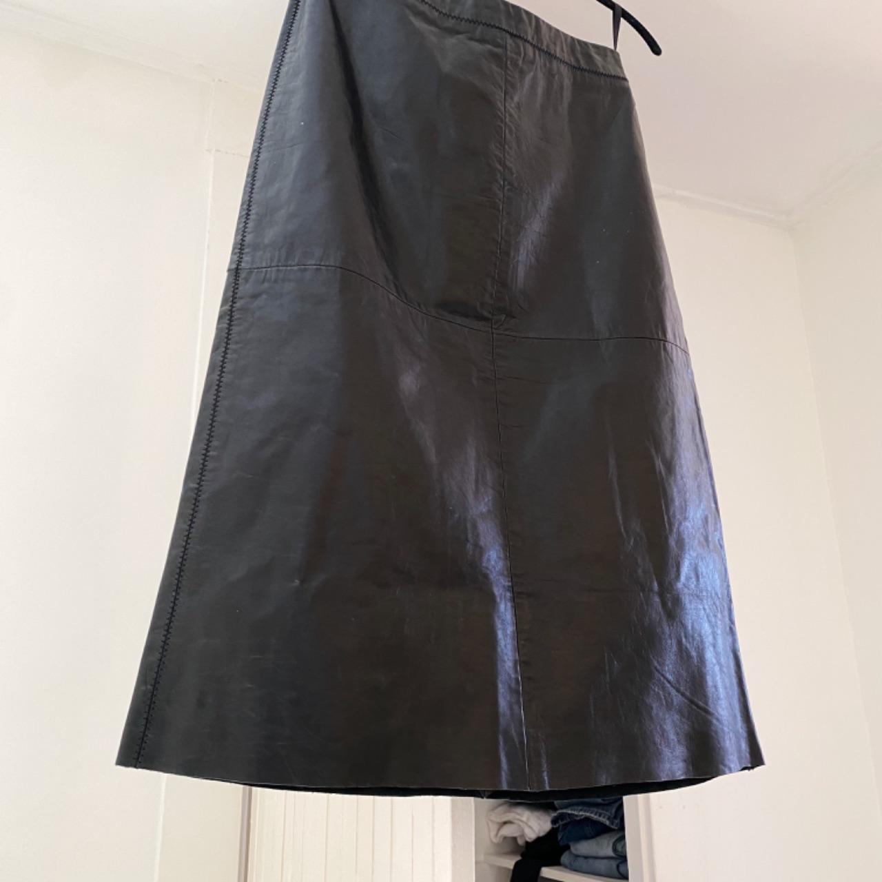 Gap Vintage ‘00 Leather Midi Skirt Size 1