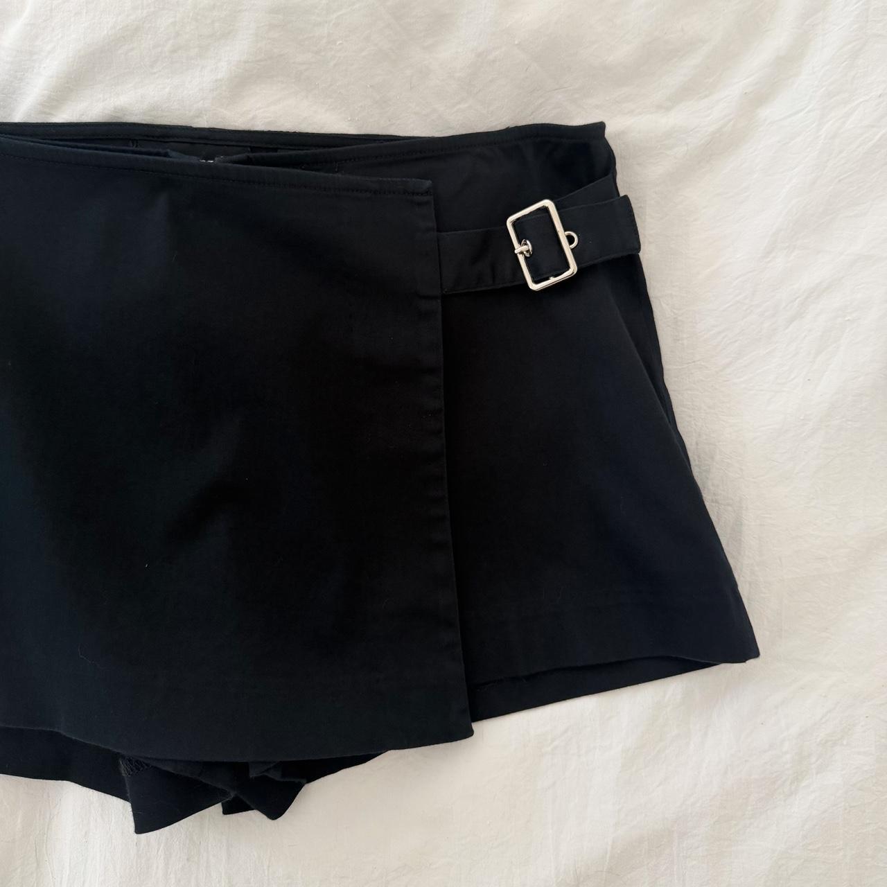 Express Vintage Y2K Buckle Mini Wrap Skort Size 7/8