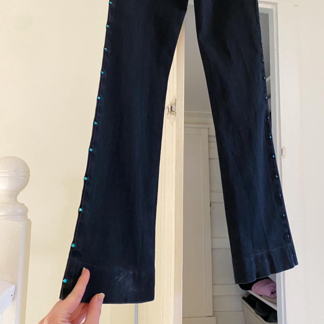 Content Vintage 90s Rhinestone Boot Cut Pants Size 0