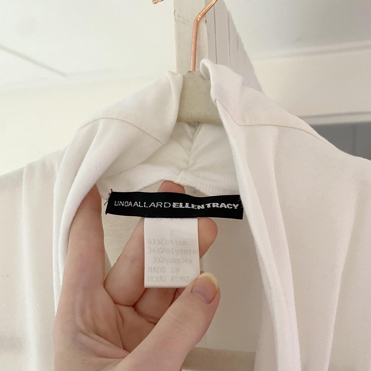 Linda Allard Ellen Tracy Vintage Y2K Funnel Neck Wrap Top Size S