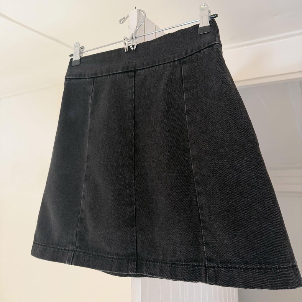 Topshop Moto Denim Mini Skirt Size UK 8