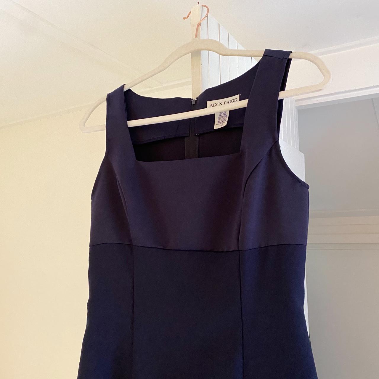 Alyn Paige Vintage 90s Satin Mini Sheath Dress Size 7/8