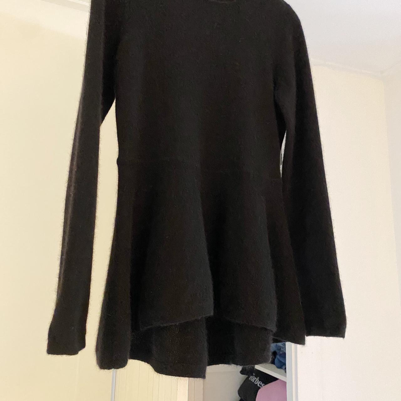 Saks Fifth Avenue Cashmere Peplum Tunic Sweater Size M
