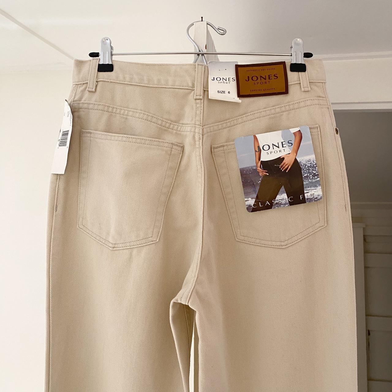 Jones Sport Vintage Y2K Straight Leg 5 Pocket Jean in Winter Wheat NWT Size 6