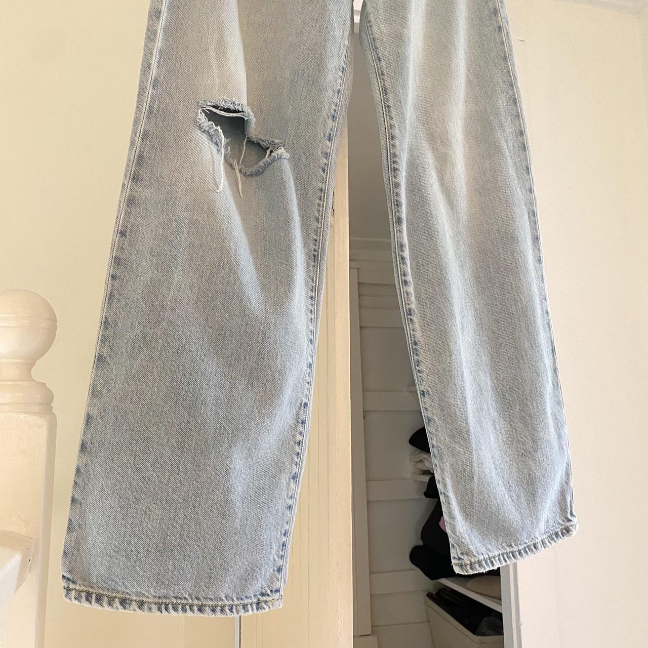 Icon Denim Bea Wide Leg Ripped Jeans Size 23