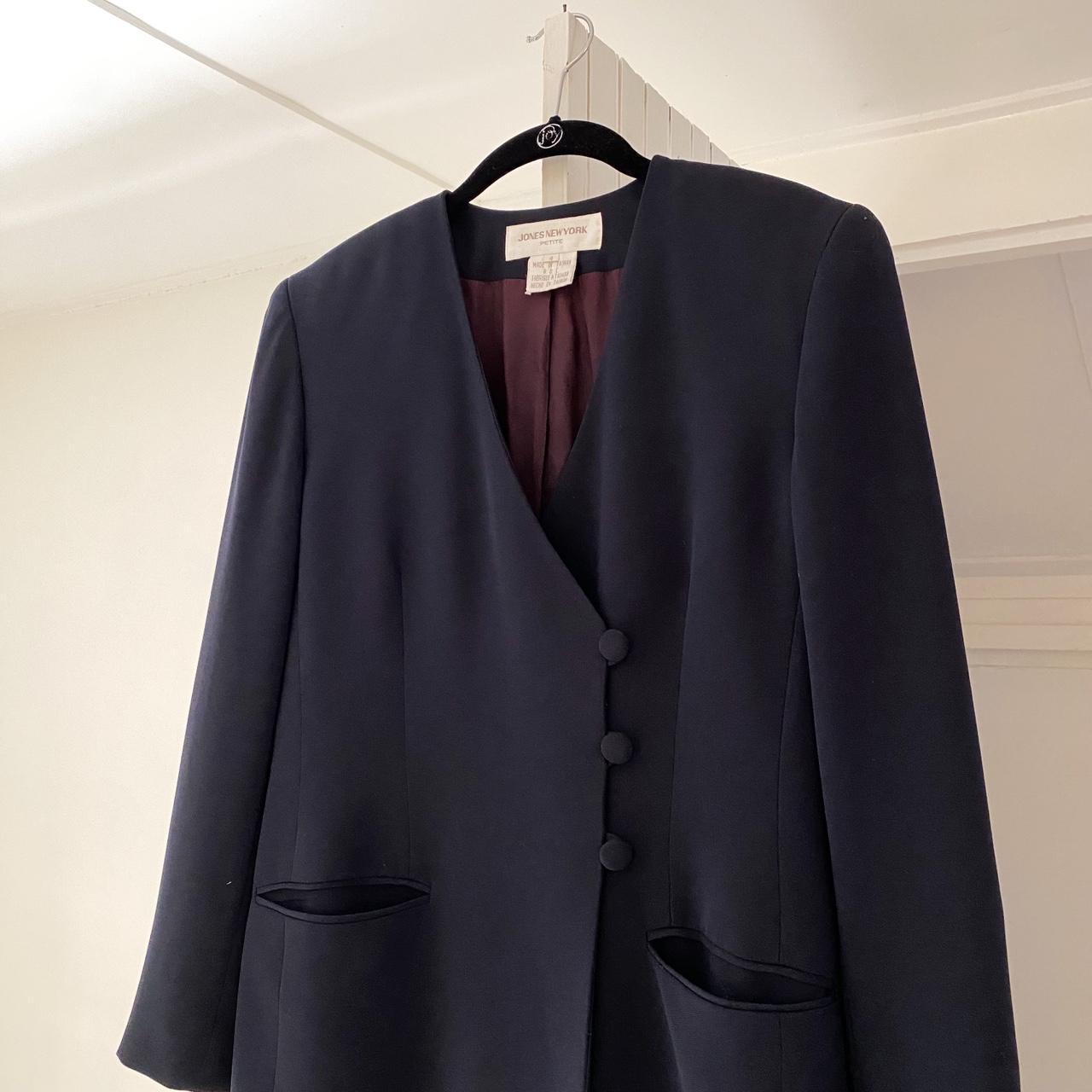 Jones New York Vintage 90s Asymmetric Blazer Jacket Size 4