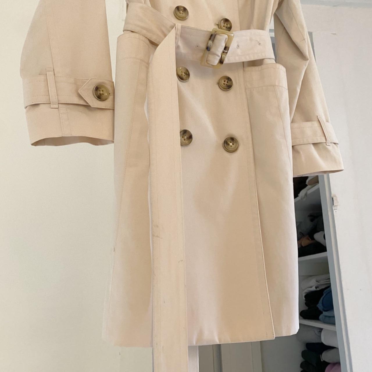 London Fog Double Breasted Trench Coat Size PXS