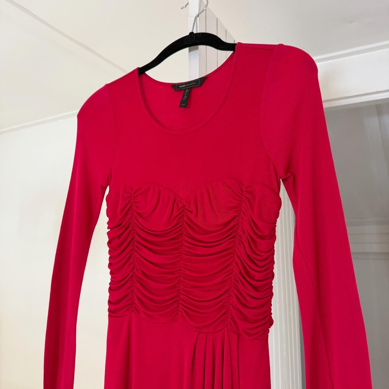BCBGMaxAzria Ruched Bustier Mini Wrap Dress Size XXS