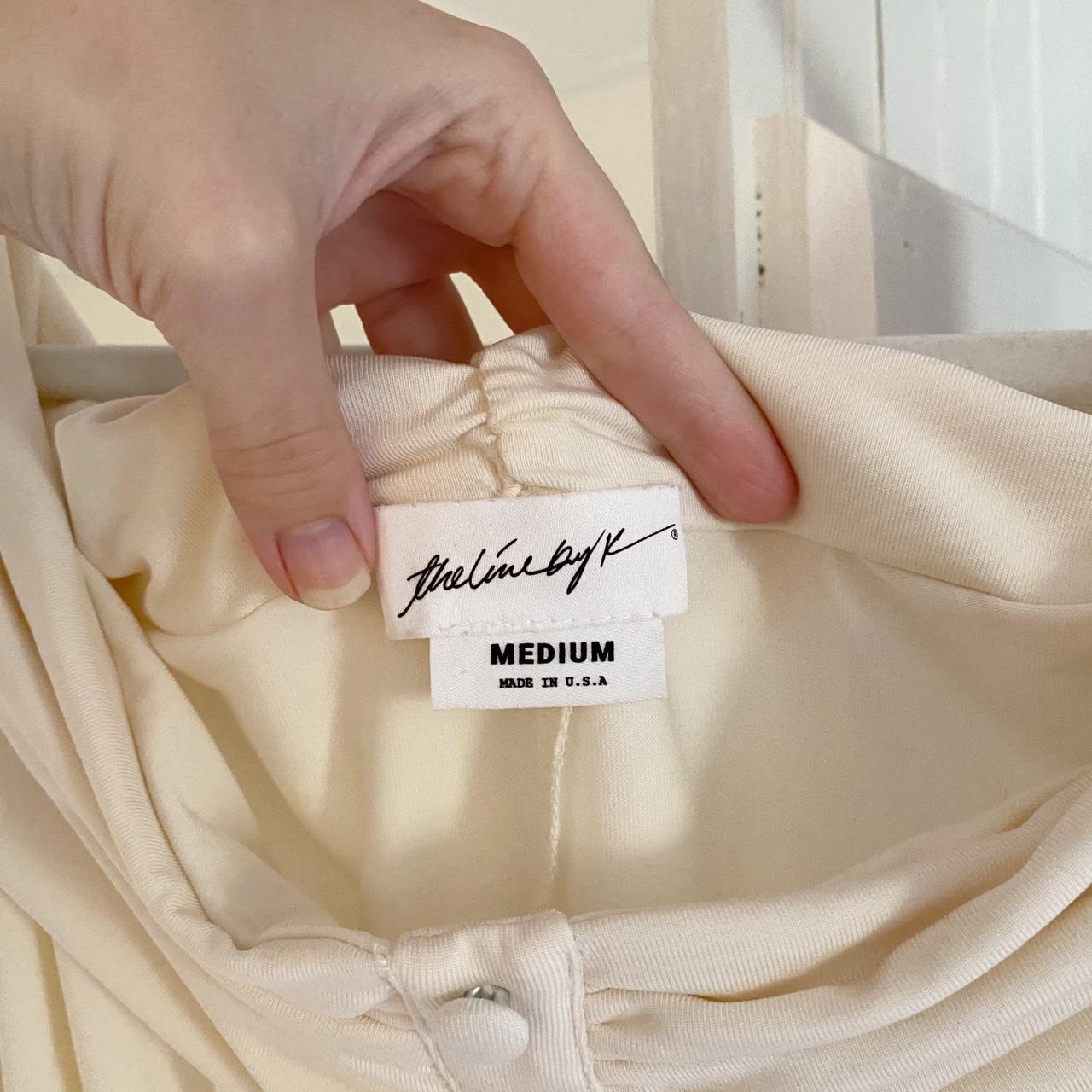 The Line By K Lunar Off Shoulder Bodysuit in Vanilla Size M