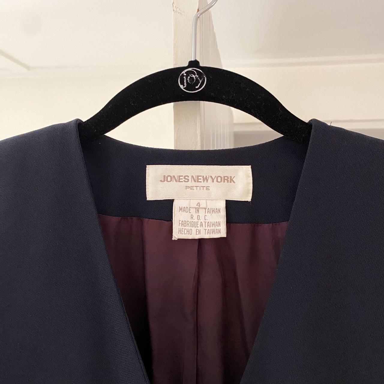 Jones New York Vintage 90s Asymmetric Blazer Jacket Size 4