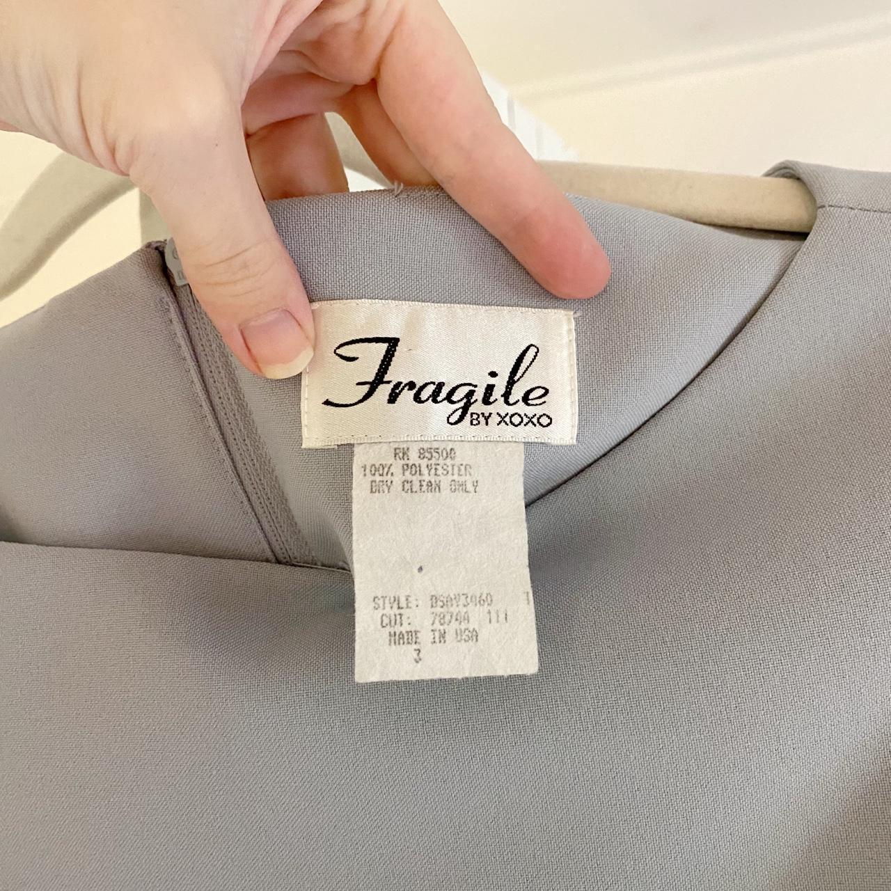 Fragile XOXO Vintage 90s High Boat Neck Mini Dress Size 3