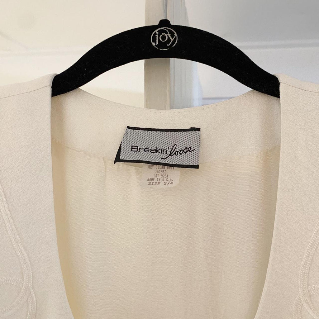 Breakin’ Loose Vintage 80s One Piece Mini Skirt Suit Size 3/4