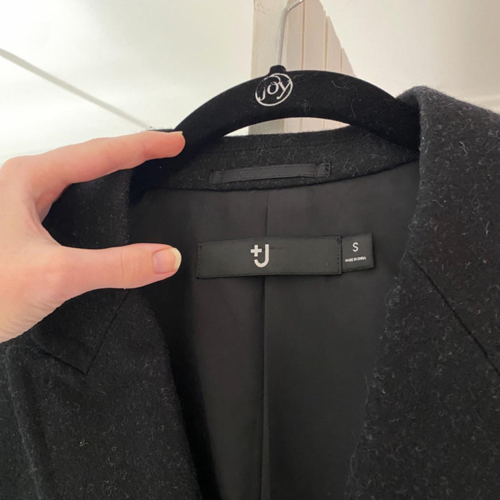 +J Jil Sander X Uniqlo Single Breasted Wool Coat Size S