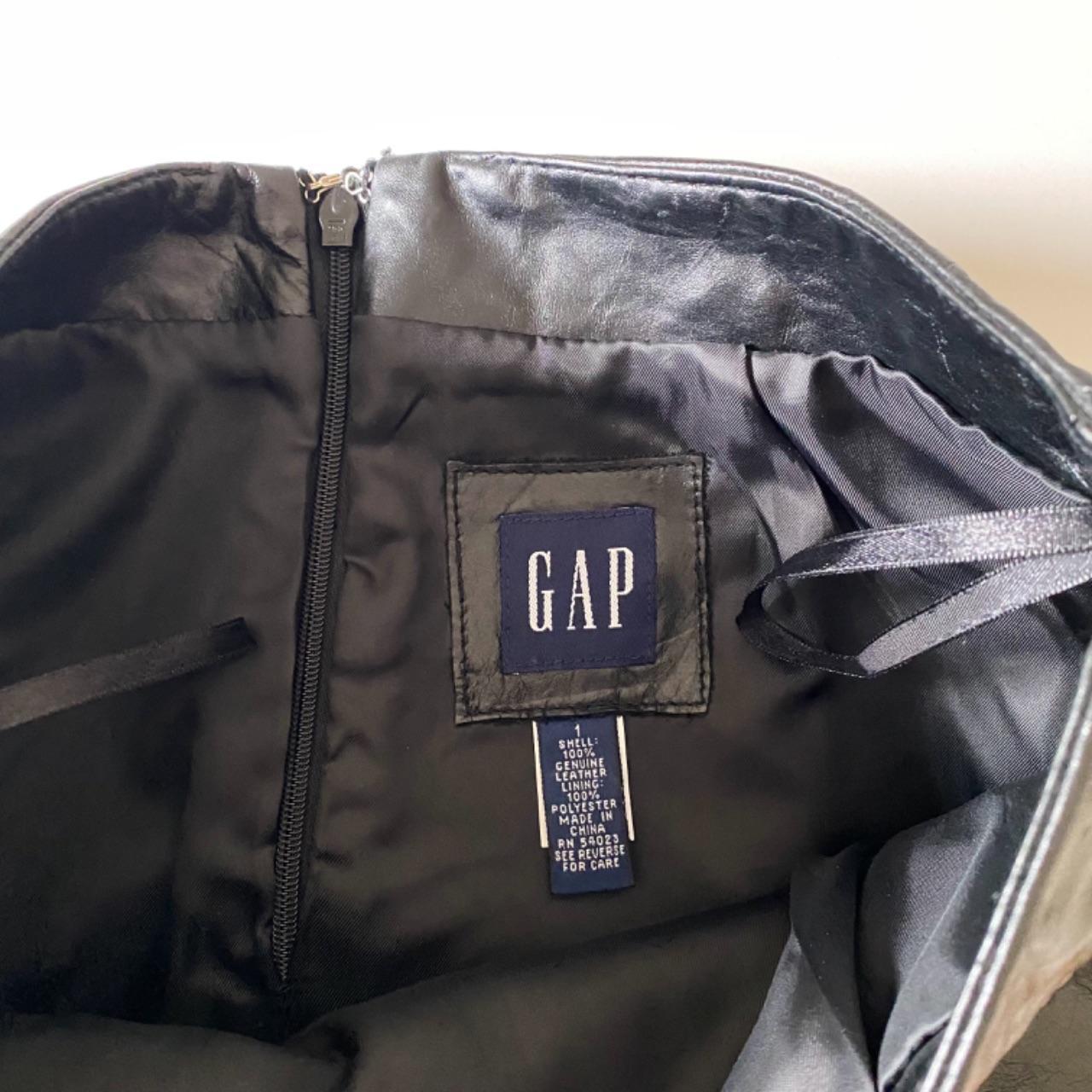 Gap Vintage ‘00 Leather Midi Skirt Size 1