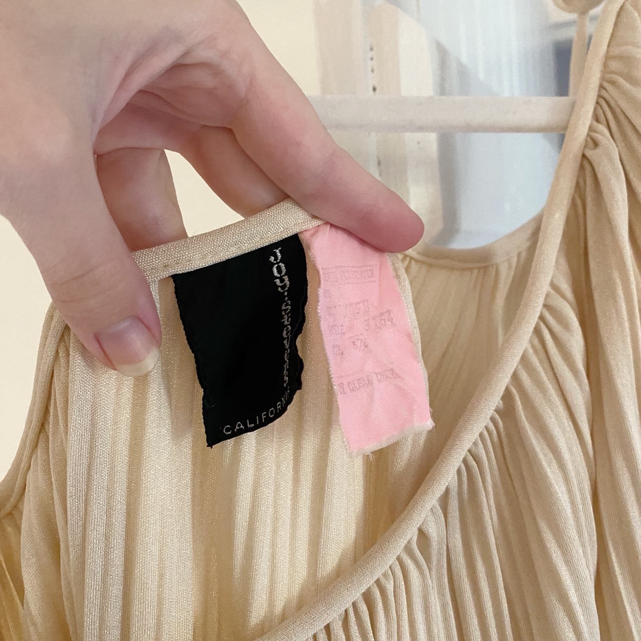 Joy Stevens Vintage 80s Pleated Asymmetric One Shoulder Midi Dress Size 5/6